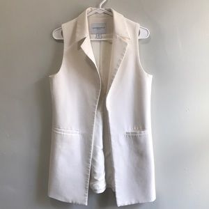 Off white blazer vest